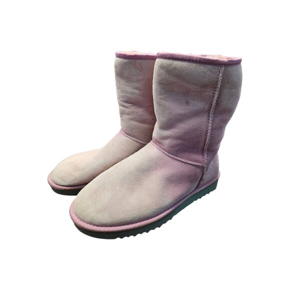 UGG Pink Classic Shorts Boots Womens Size 10 - Picture 4 of 10